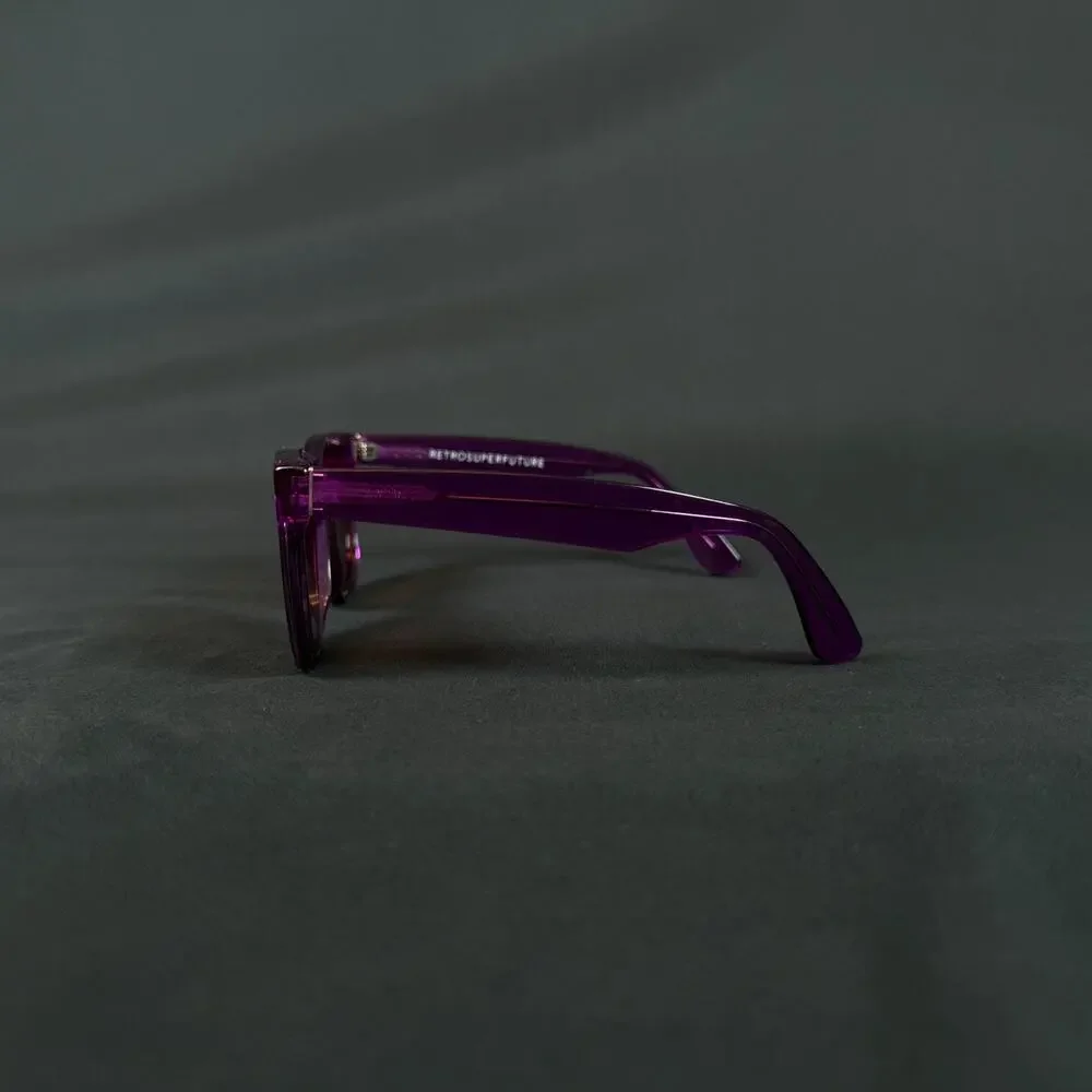 Retrosuperfuture Classic Purple Sunglasses Made in Italy Only Frame